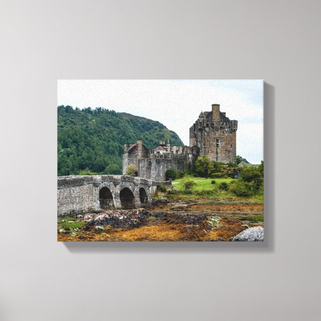 Impressão Em Tela Castelo Eilean Donan, Loch Duich - Escócia, Reino  (Frente)