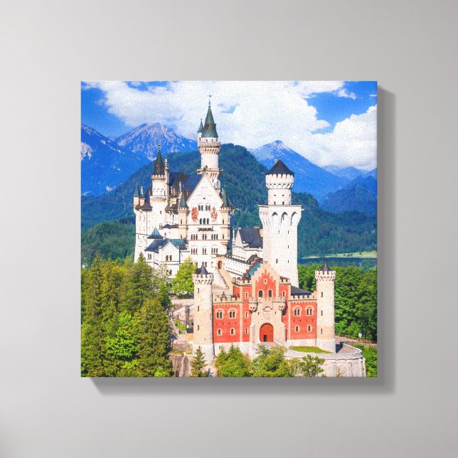 Impressão Em Tela Castelo Neuschwanstein Alemanha (Frente)