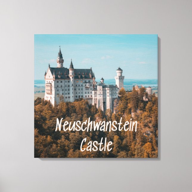 Impressão Em Tela Castelo Neuschwanstein Alemanha (Frente)