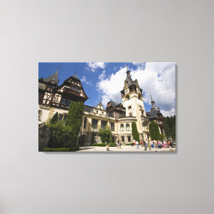 Impressão Em Tela Castelo Peles do século XVIII, Sinaia, Romênia, 2