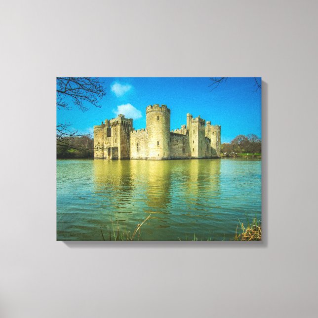 Impressão Em Tela Castelo Scenic Bodiam em East Sussex Inglaterra (Frente)