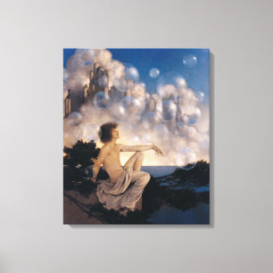 Impressão Em Tela Castelos no Ar de Maxfield Parrish 1904 Fantasia V