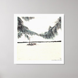 Impressão Em Tela Casuarina Trees Long Island Bahamas