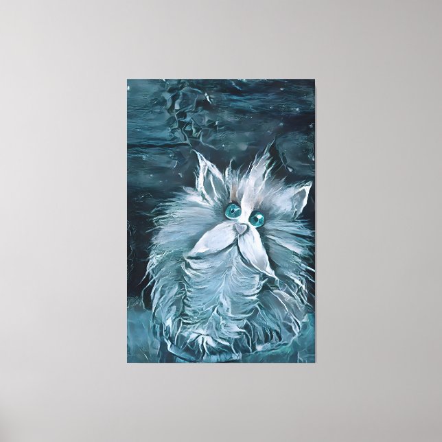 Impressão Em Tela Cat 1 - Olhando para você (Frente)