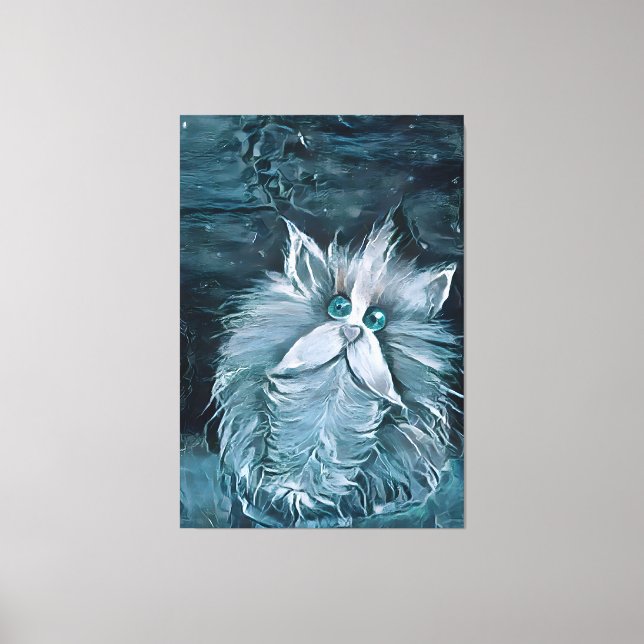 Impressão Em Tela Cat 1 - Olhando para você (Frente)