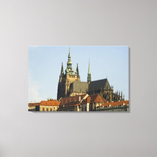 Impressão Em Tela Catedral de São Vito e Castelo de Praga, um dos