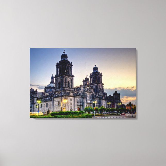 Impressão Em Tela Catedral do México (Frente)
