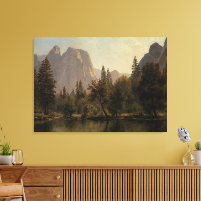 Impressão Em Tela Catedral Rochas, Vale Yosemite Albert Bierstadt (Insitu(Sala de estar))