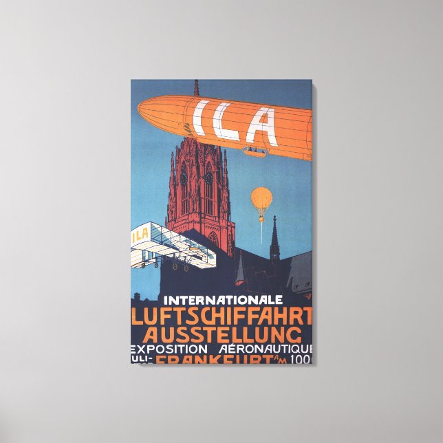 Impressão Em Tela Catedral Vermelha - Exposição Aeronáutica de 1rua (Frente)