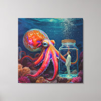 "Cativeiro Silencioso do Oceano" - Octopus Portrai