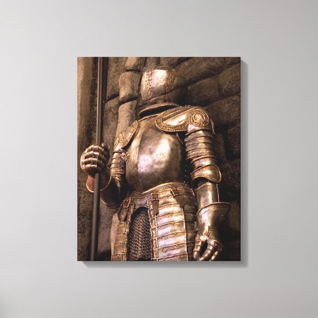 Impressão Em Tela Cavaleiro em Armor (Frente)