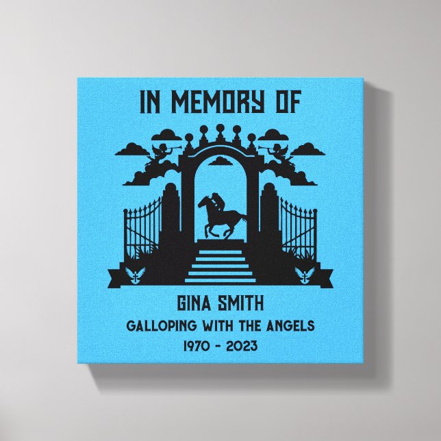 Impressão Em Tela Cavaleiros Funerais Em Memória (Frente)