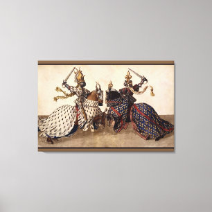Impressão Em Tela Cavaleiros que jousting