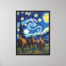 Cavalgada Noturna Estrelada em Tela