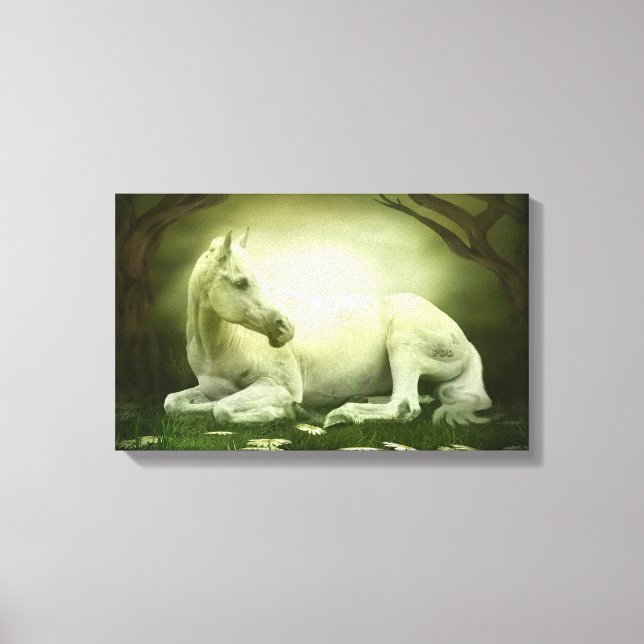 Impressão Em Tela Cavalo Árabe da cinza (Frente)