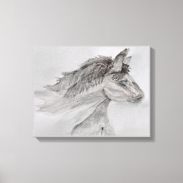 Impressão Em Tela Cavalo de olhos azuis