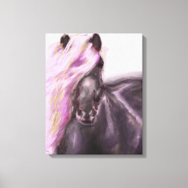 Impressão Em Tela Cavalo em Lilac (Frente)