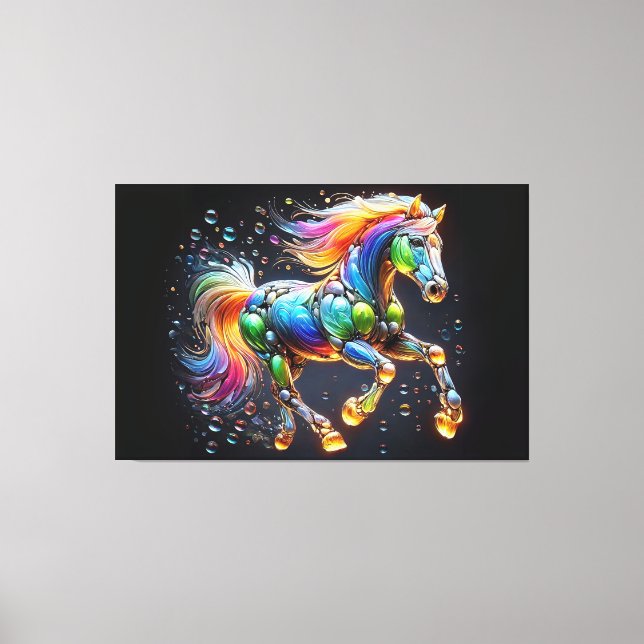 Impressão Em Tela Cavalo Louco (Frente)