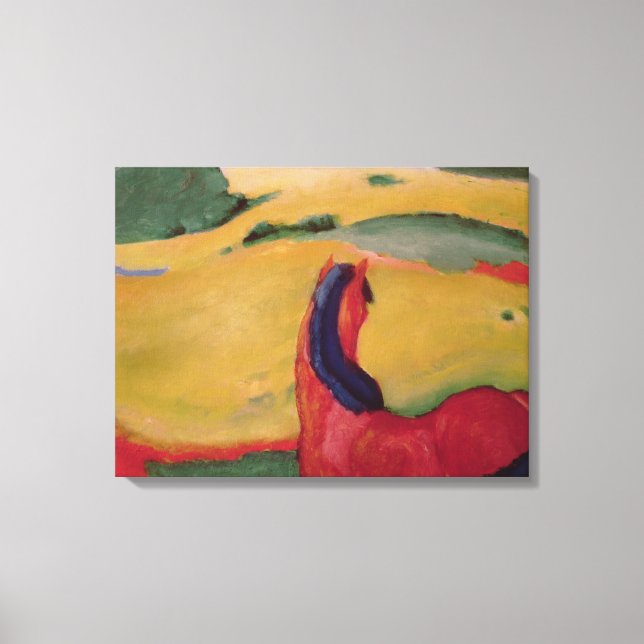 Impressão Em Tela Cavalo na paisagem, 1910 (Frente)