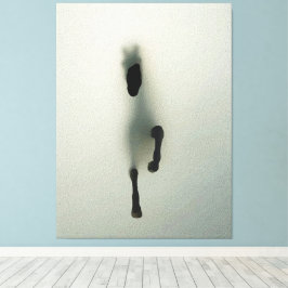 Impressão Em Tela Cavalo Rompendo a Névoa - Arte Abstrata