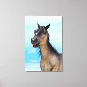 Impressão Em Tela Cavalo Sortudo