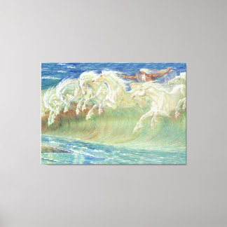 Impressão Em Tela Cavalos de Netuno por Walter Crane
