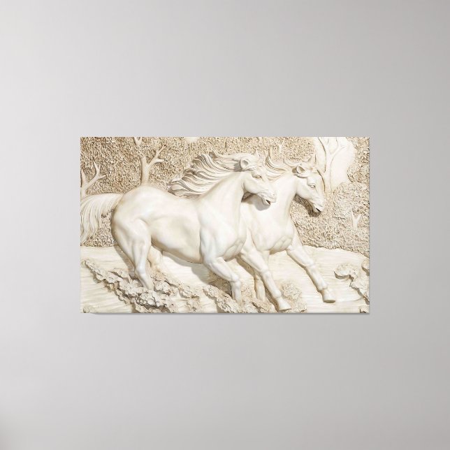 Impressão Em Tela Cavalos Selvagens (Frente)