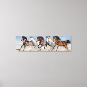 Impressão Em Tela Cavalos Selvagens