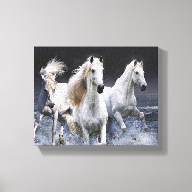 Impressão Em Tela Cavalos travesseiros decorativos (Frente)