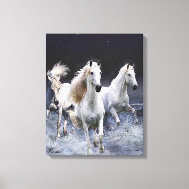 Impressão Em Tela Cavalos travesseiros decorativos (Frente)