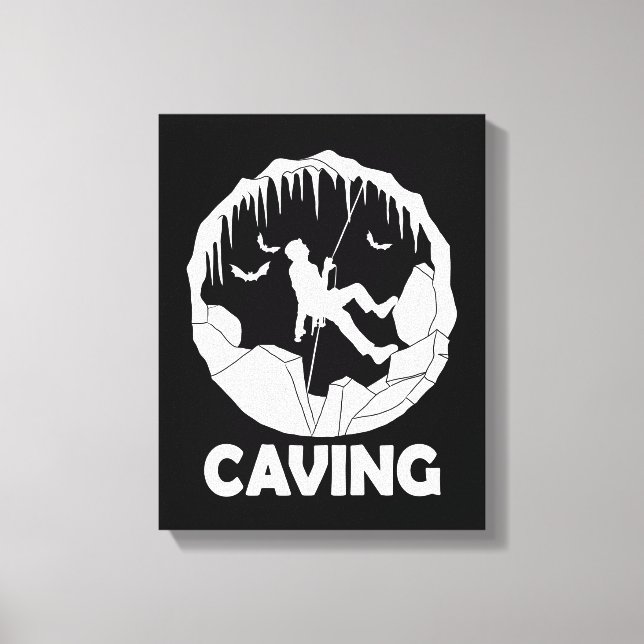 Impressão Em Tela Cave - Exploração de Cavernas Espeleológicas (Frente)