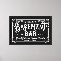 Caverna de Homem Negro e Branco | Bar de porão