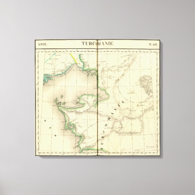 Impressão Em Tela Cazaquistão, Usbequistão (Frente)