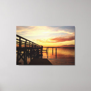 Impressão Em Tela Cedar Key Florida Sunset