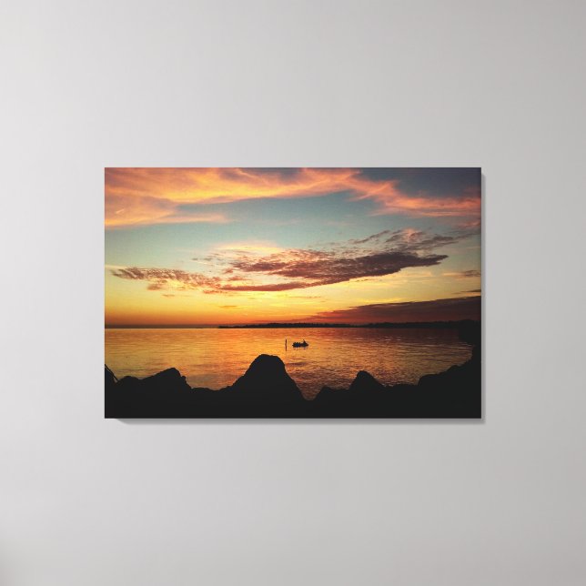 Impressão Em Tela Cedar Key Sunset 11 (Frente)