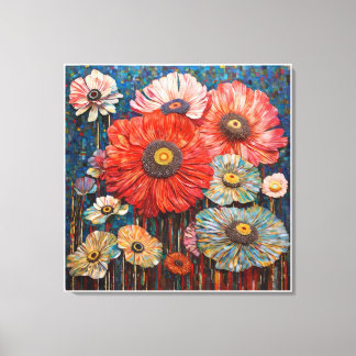 Impressão Em Tela celebração da vida floral anêmonas