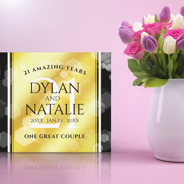 Impressão Em Tela Celebração do Aniversário de Casamento de Brass da (Criador carregado)