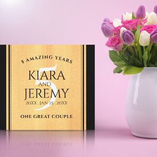 Impressão Em Tela Celebração do Aniversário de Casamento de Madei