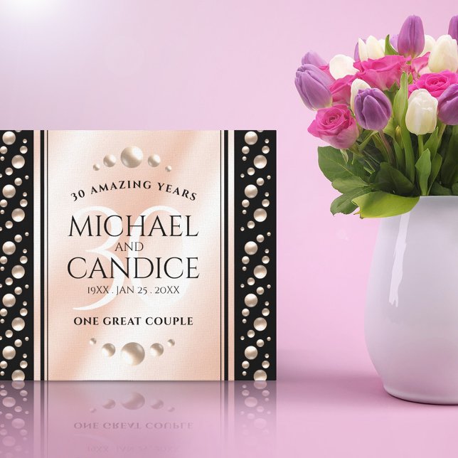 Impressão Em Tela Celebração do Aniversário de Casamento de Pearl 30 (Criador carregado)