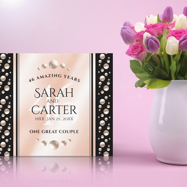 Impressão Em Tela Celebração do Aniversário de Casamento Pearl 46 (Criador carregado)