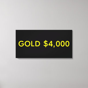 Impressão Em Tela Celebração do Mercado de Ouro $4.000