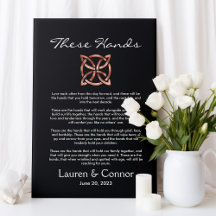 Celtic Knot Irish Handfast Wedding Keepsawn