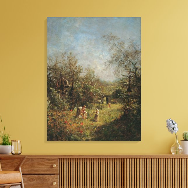 Impressão Em Tela Cemitério abandonado em Goisern (Insitu(Sala de estar))