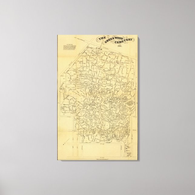 Impressão Em Tela Cemitério de madeira verde (Frente)