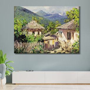 Impressão Em Tela Cena da Aldeia de Dubovskoy, 1911