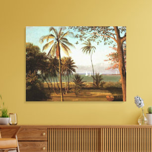 Impressão Em Tela Cena da Flórida, pintura de arte fina,