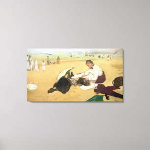 Impressão Em Tela Cena da praia de Edgar Degas