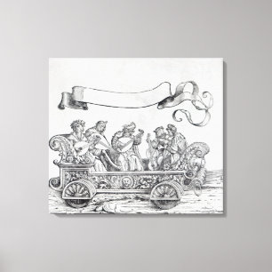 Impressão Em Tela Cena da Procissão Triunfal de Maximiliano