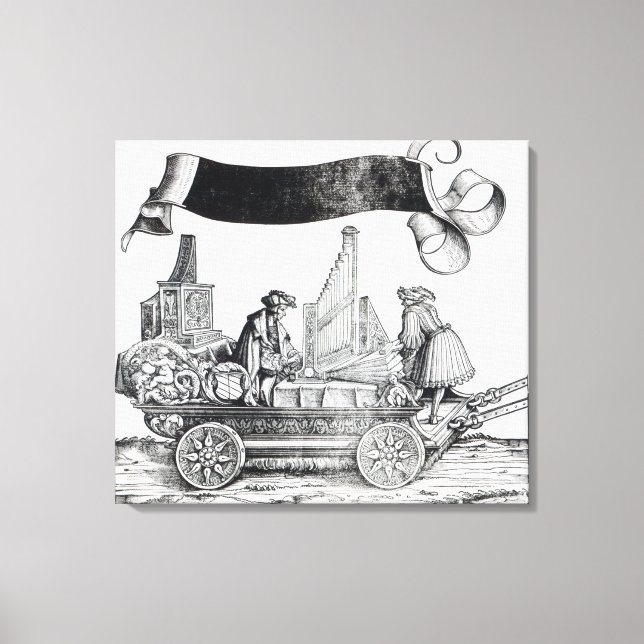 Impressão Em Tela Cena da Procissão Triunfal de Maximiliano (Frente)