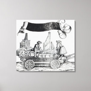 Impressão Em Tela Cena da Procissão Triunfal de Maximiliano